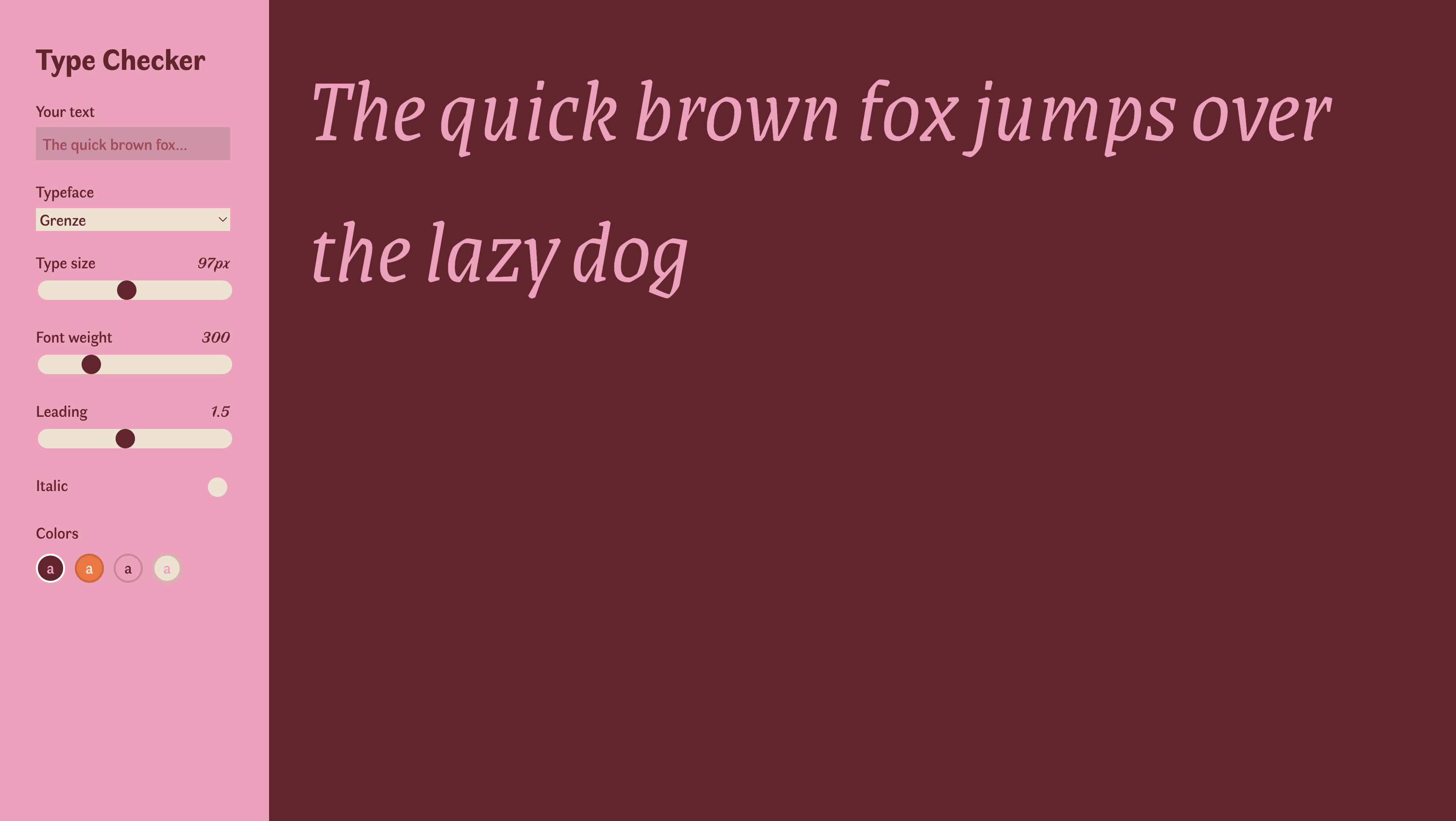 Typeface Checker Website